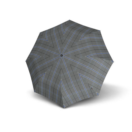 Knirps Paraplu duomatic check grey Knirps Paraplu duomatic check grey