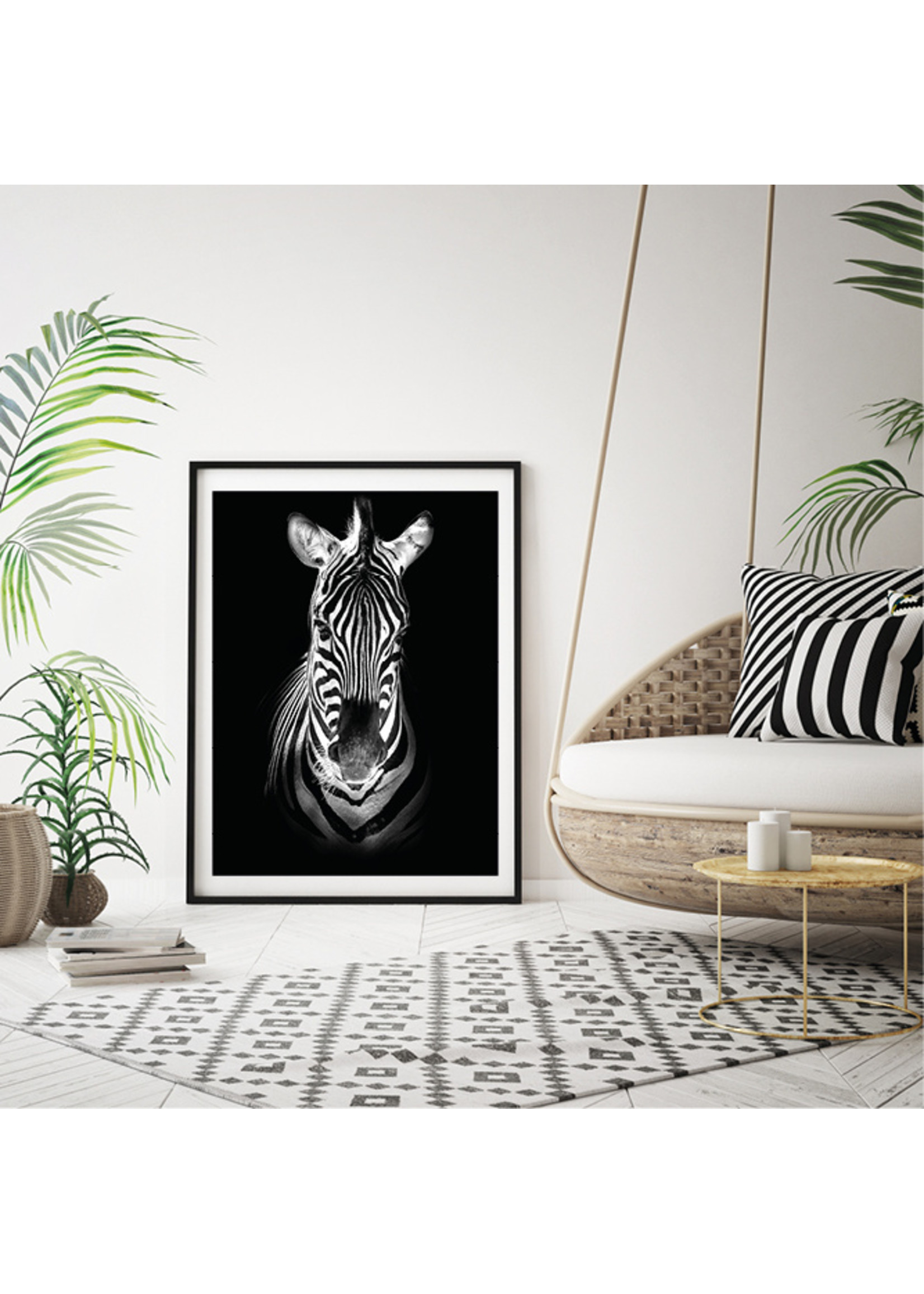 Dunnebier Home Poster Zebra zwart