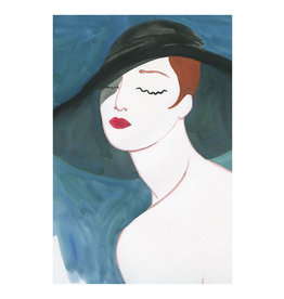 Dunnebier Home Poster Vrouw met hoed