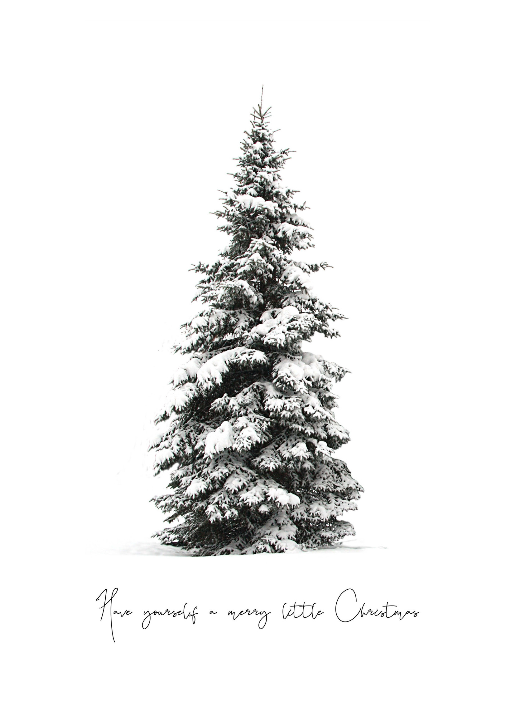 Dunnebier Home Poster Kerstboom Sneeuw