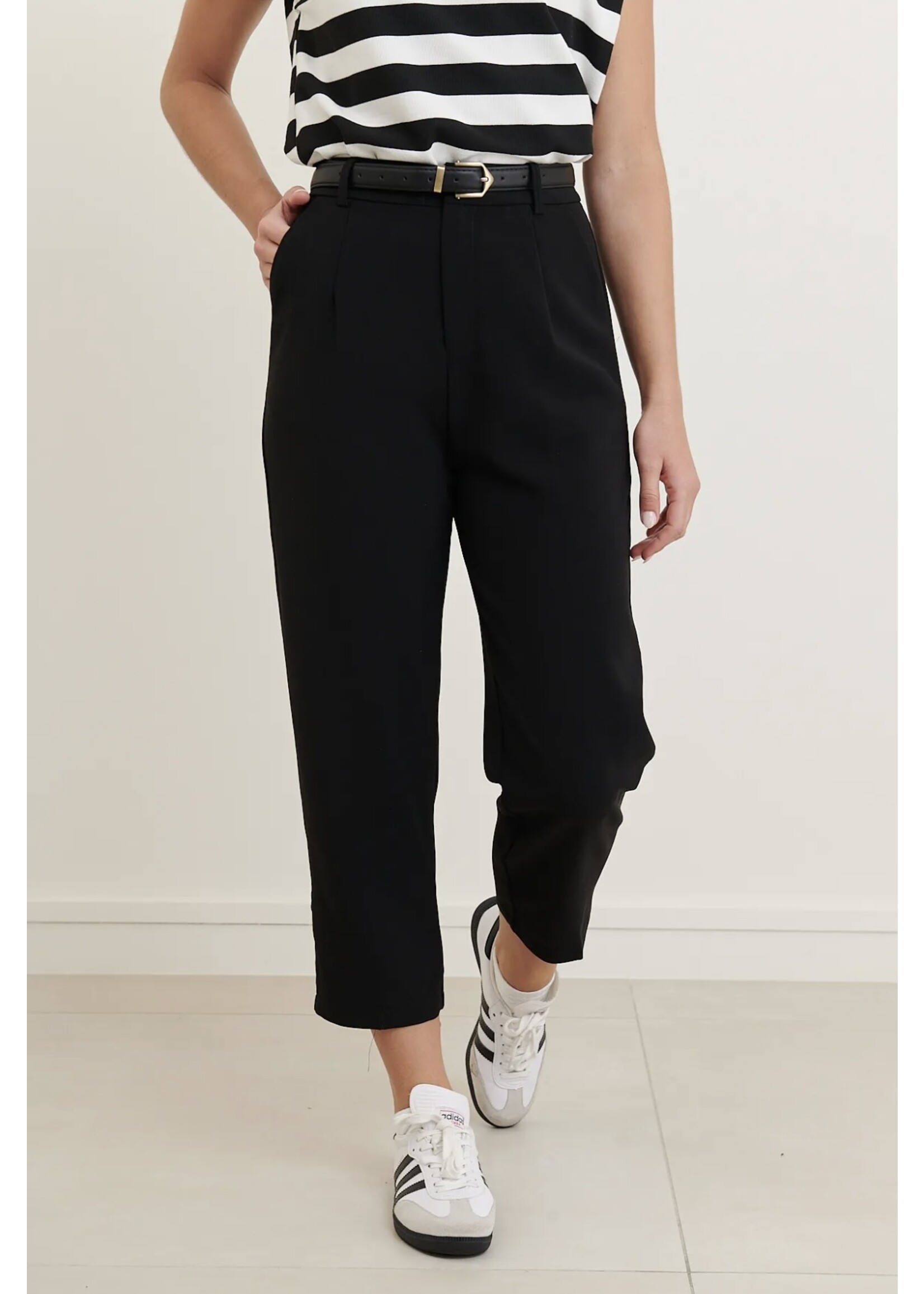 Black Pants With Belt