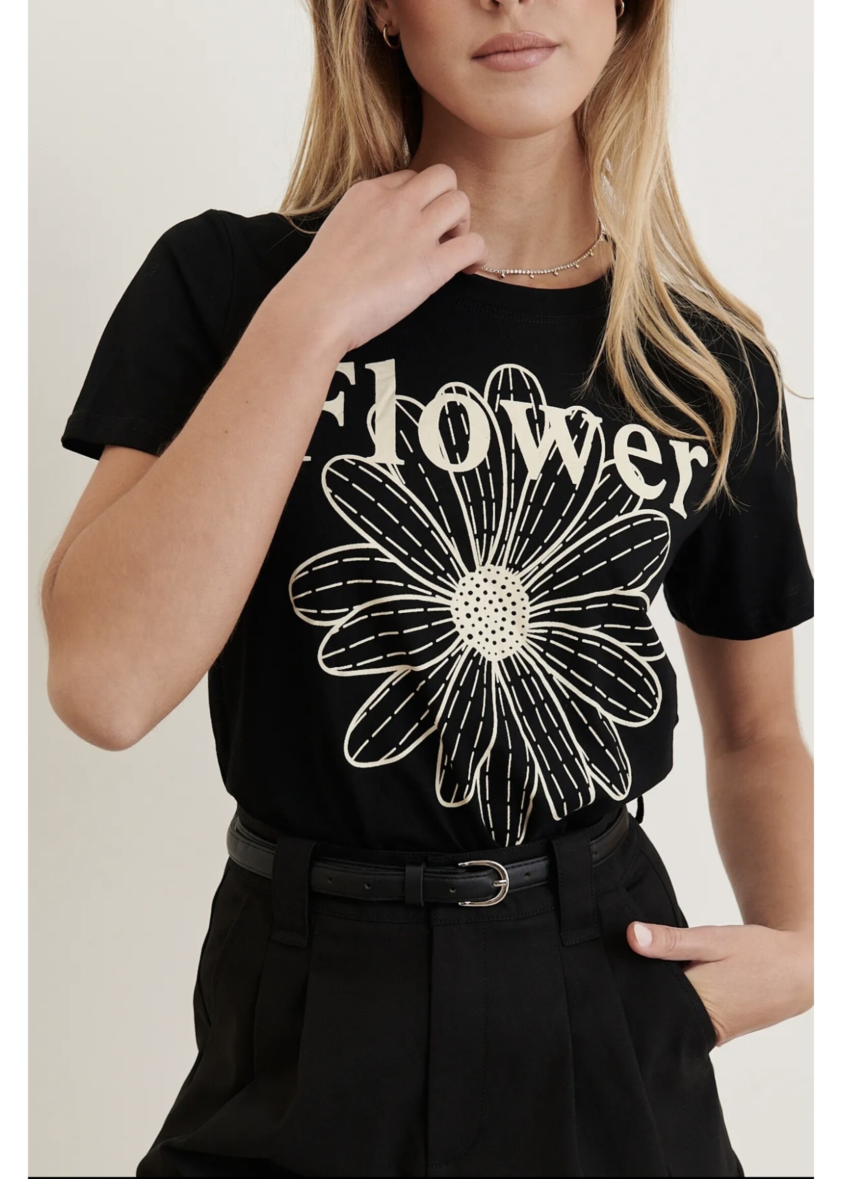 Black Flower T-Shirt