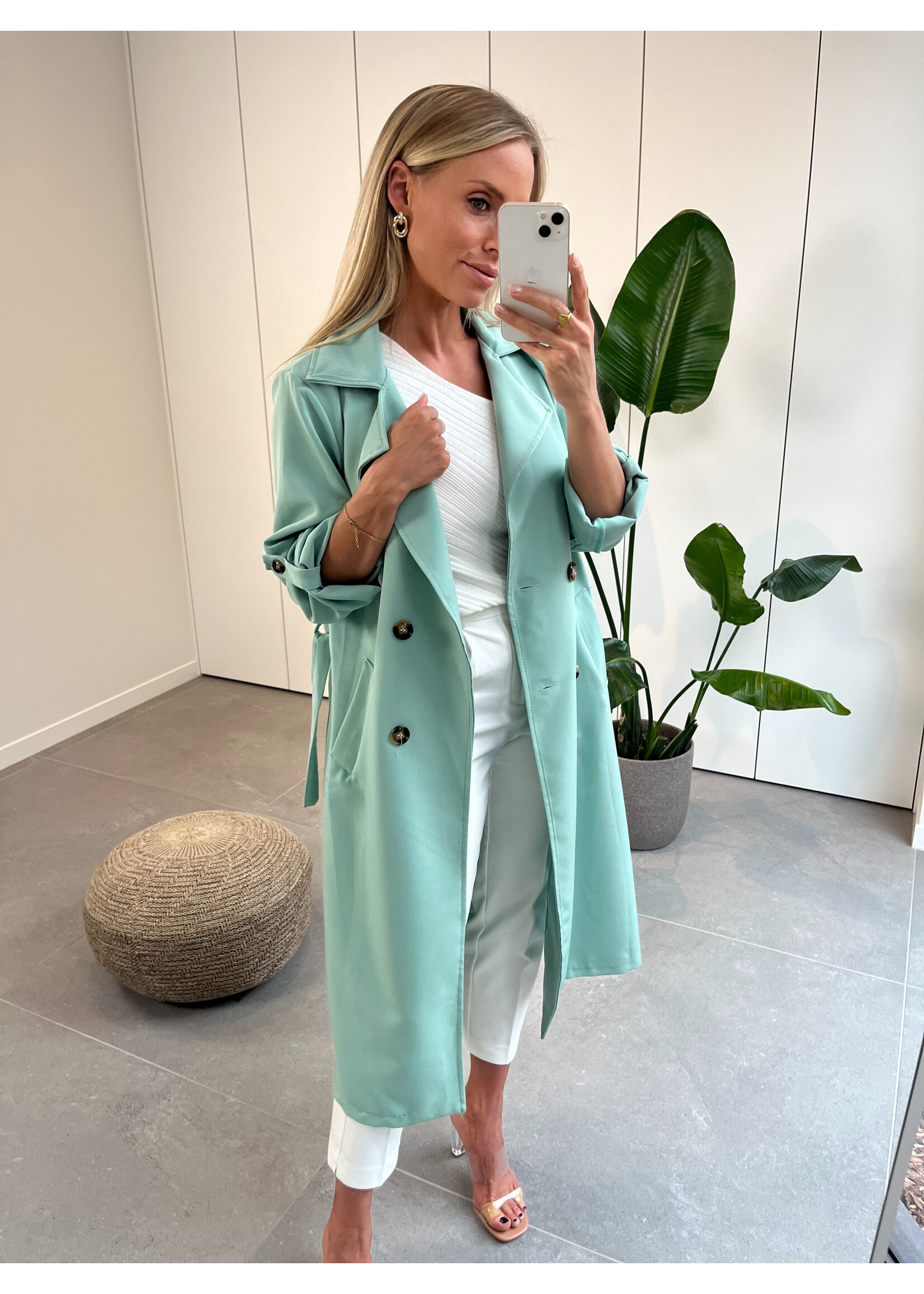 Mint Trenchcoat