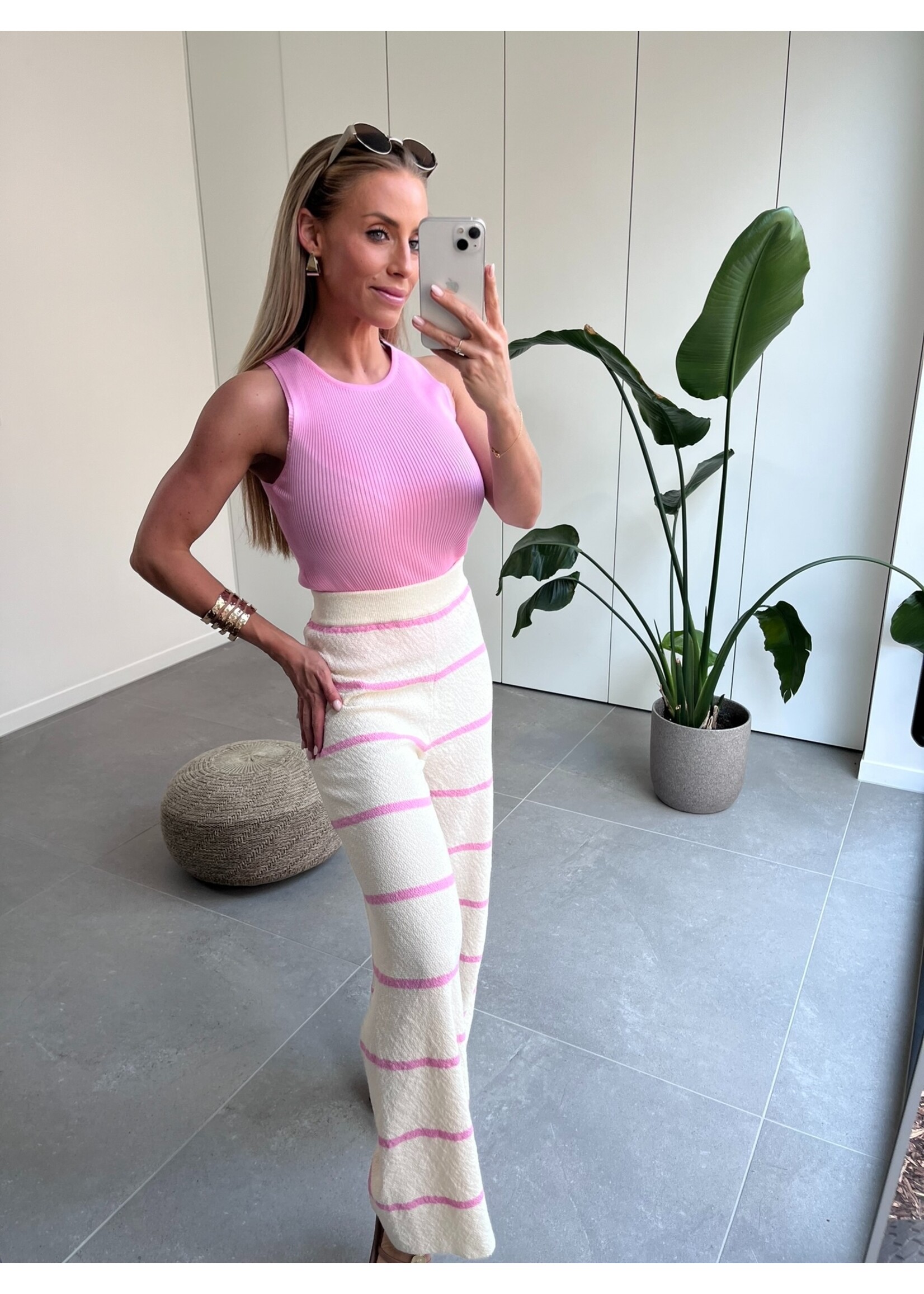 LOU Pants - Pink Stripes