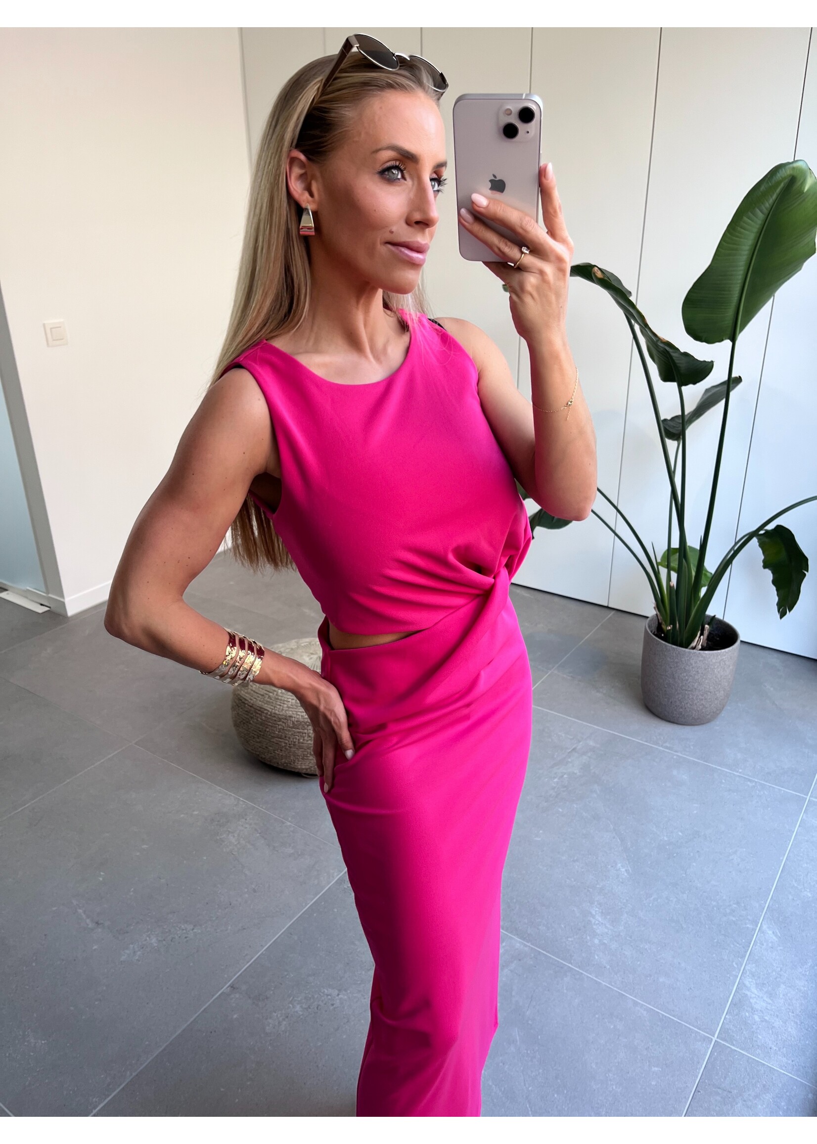 IRIS Dress - Fuchsia