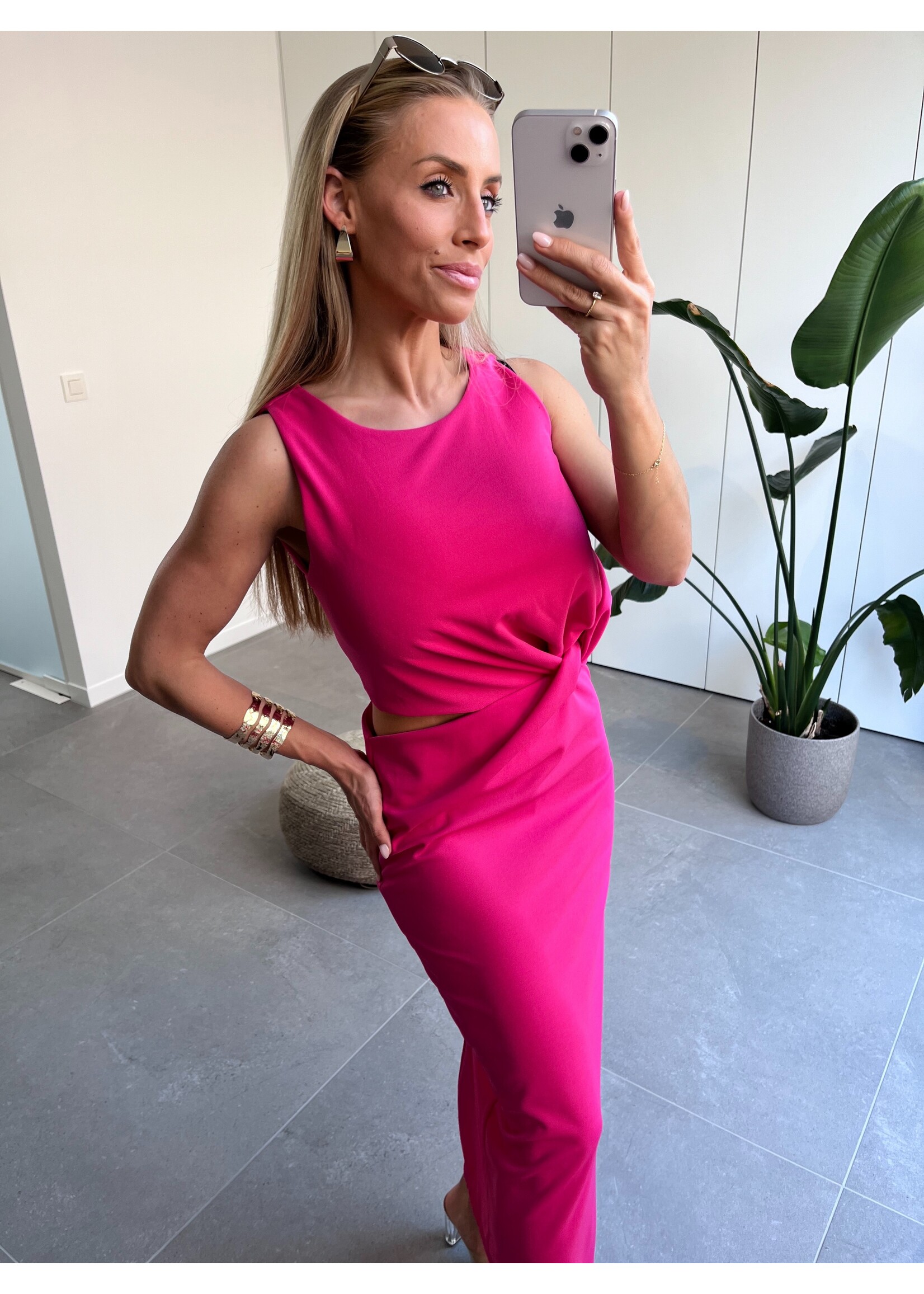 IRIS Dress - Fuchsia