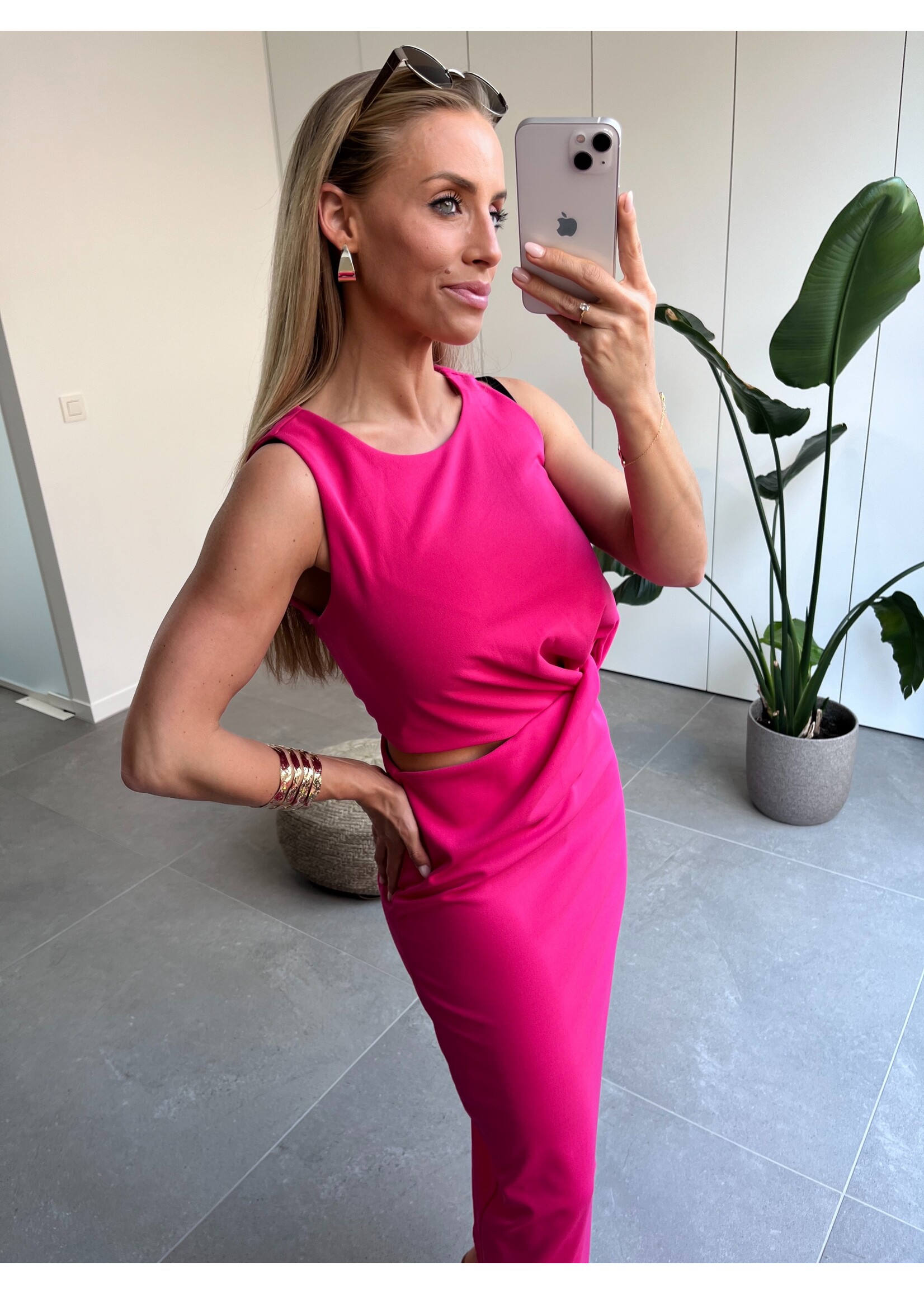 IRIS Dress - Fuchsia