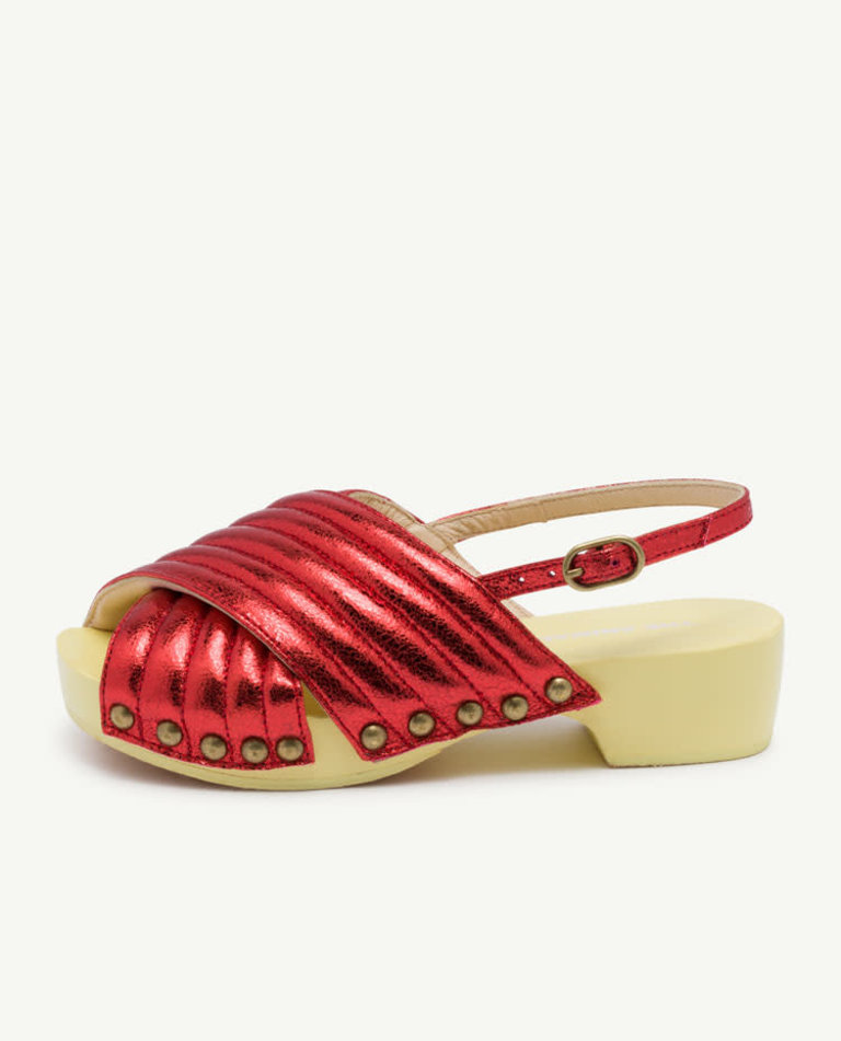 Outlet Red clog sandals