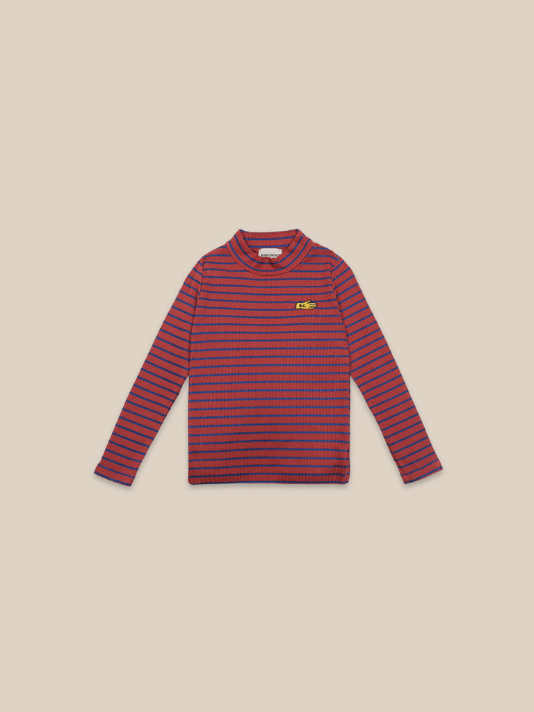 Bobo Choses striped turtle neck t-shirt