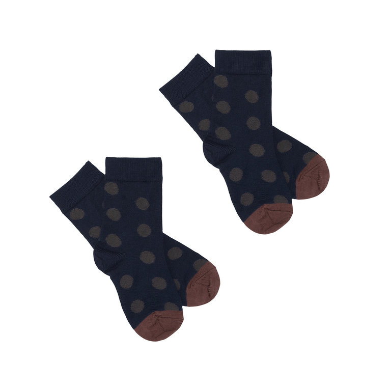 FUB Dot Socks dark navy