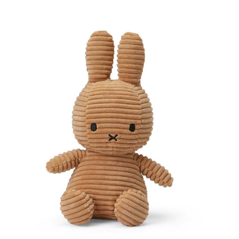 Nijntje lifestyle Miffy Sitting Corduroy beige – 23 cm