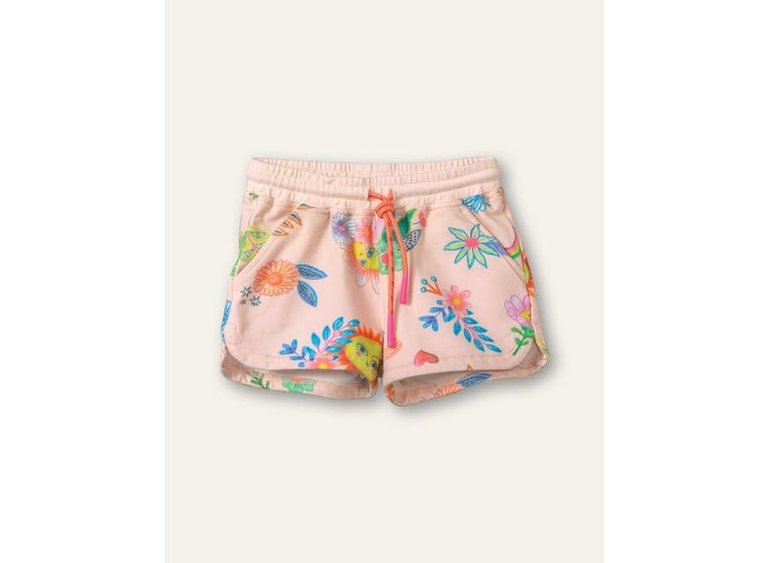 Oilily Phase sweat shorts AOP Sun and flowers