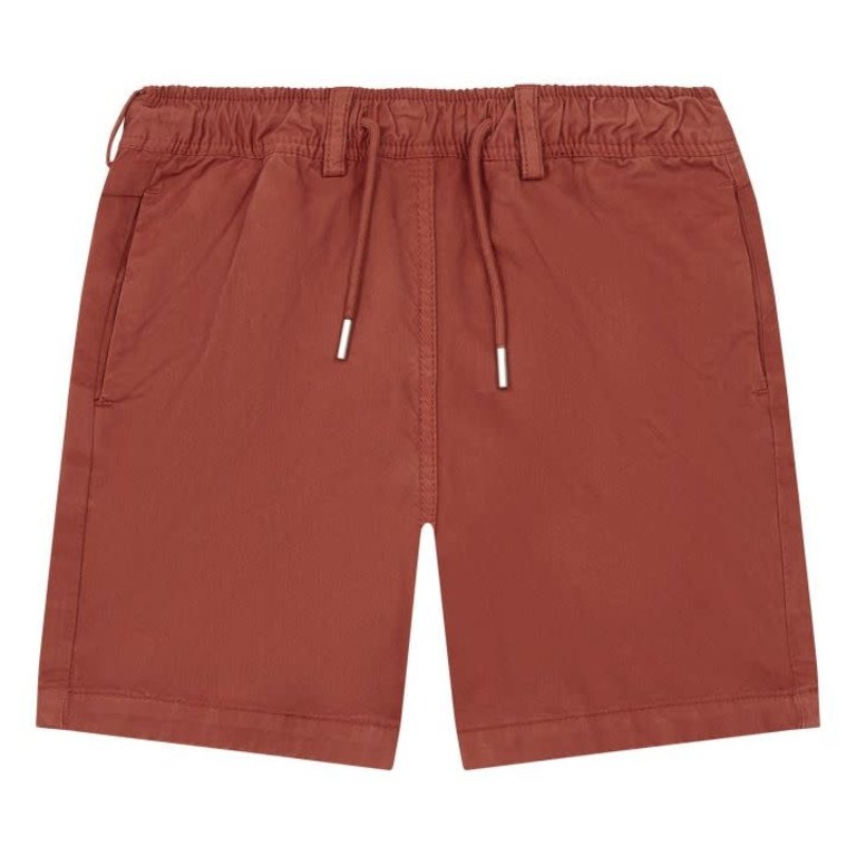 HUNDRED PIECES Adjustable waist shorts BRICK RED