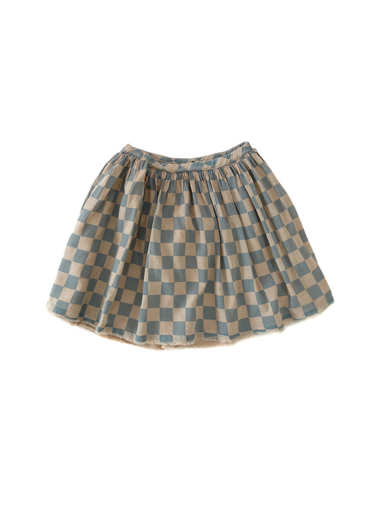 Long Live The Queen voile skirt blue squares