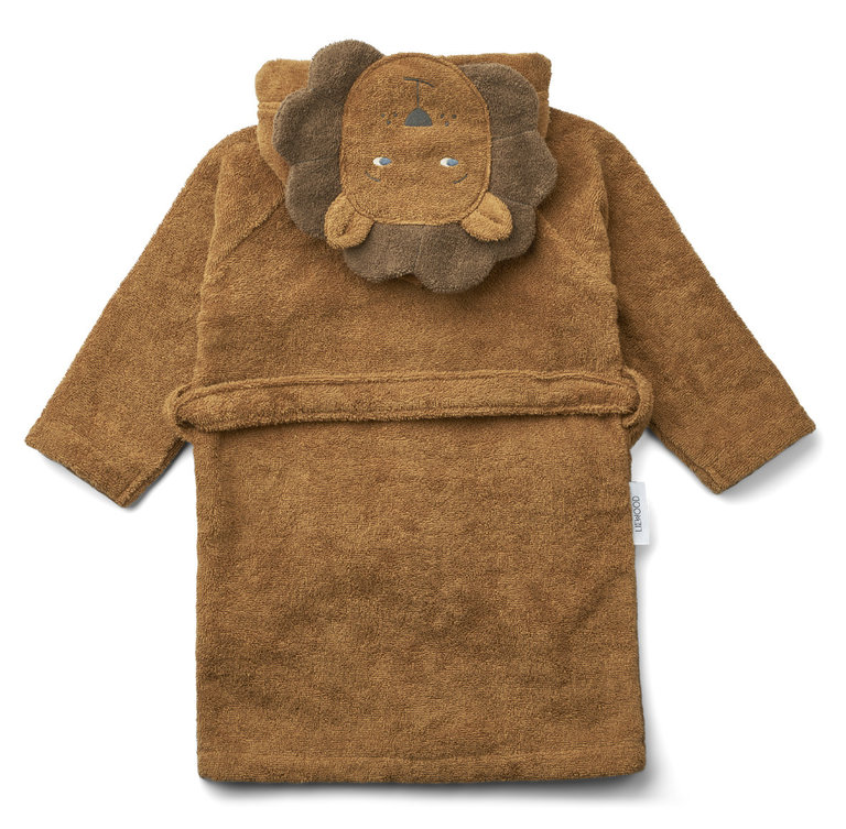 Liewood Lily bathrobe  Lion/golden caramel mix