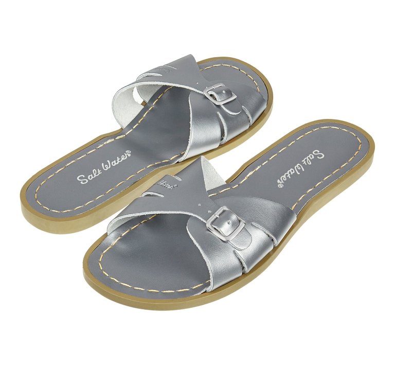 Salt water sandals Classic slides adult Pewter