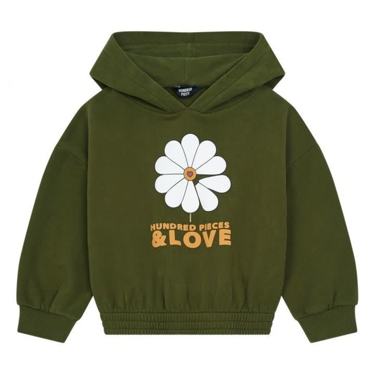HUNDRED PIECES Organic cotton hundred pieces & love hoodie
