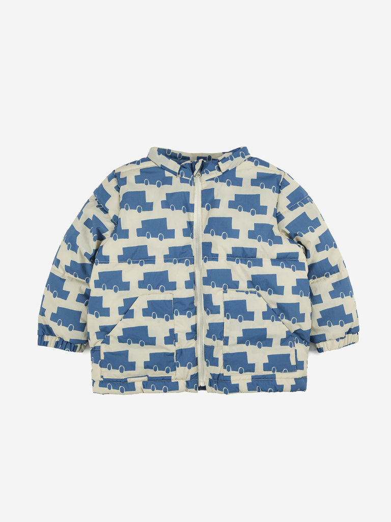 Bobo Choses Cars all over hooded anorak