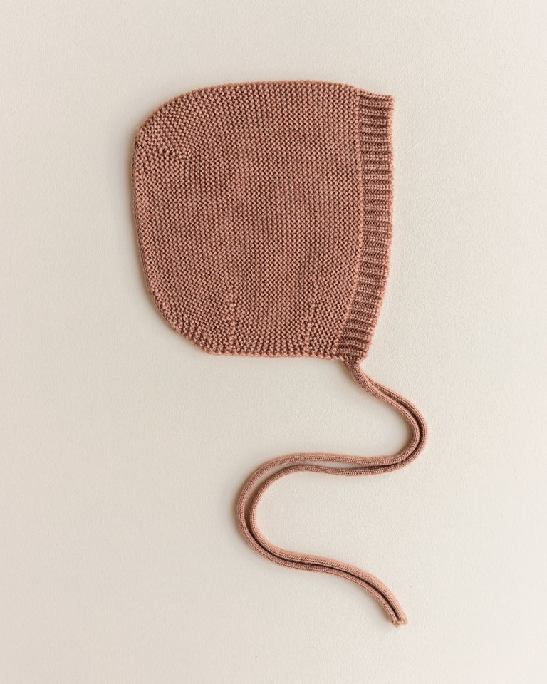 Hvid Bonnet dolly small (1-3M) Terracotta