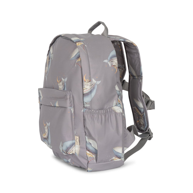 Konges Sløjd rainy kids backpack junior whale boat