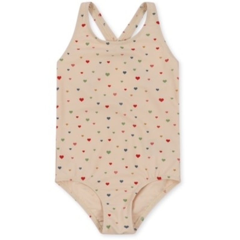 Konges Sløjd Manuca basic swimsuit multi hearts