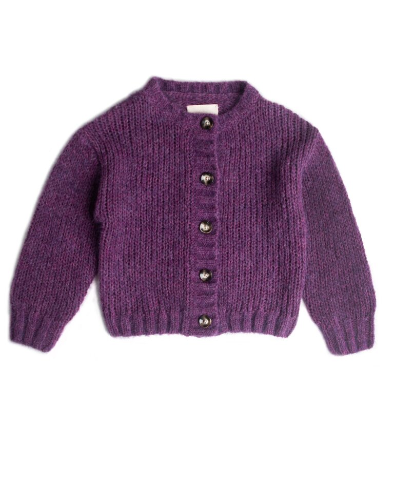 Long Live The Queen Rough cardigan purple
