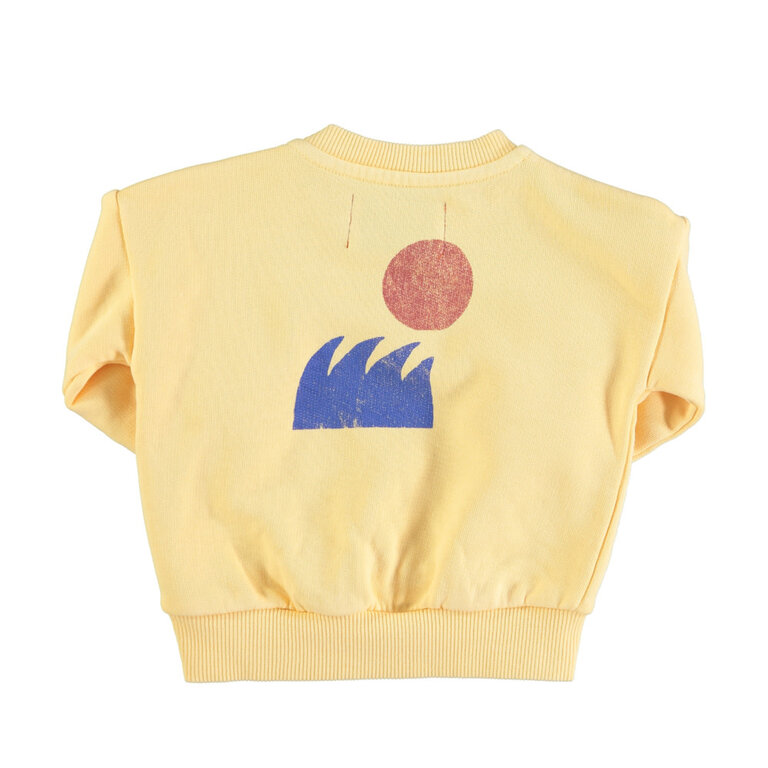 Piupiuchick Sweatshirt | Yellow w/ "united oceans" baby
