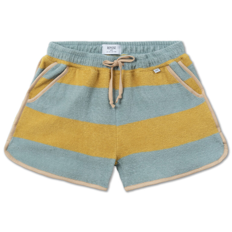 Repose AMS Sporty short, golden block stripe