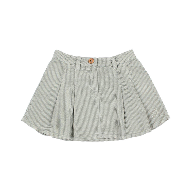 Búho. BOX PLEAT SKIRT eucalyptus