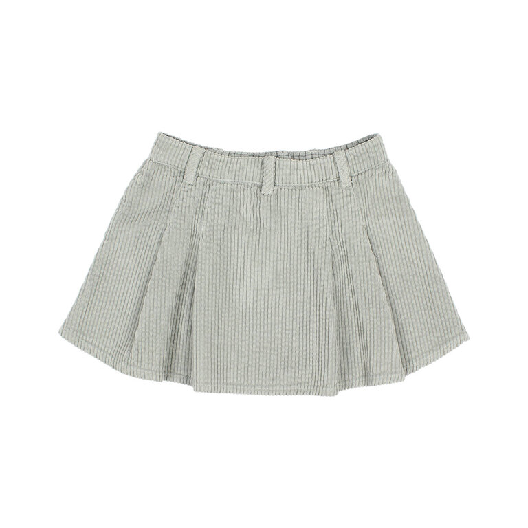 Búho. BOX PLEAT SKIRT eucalyptus