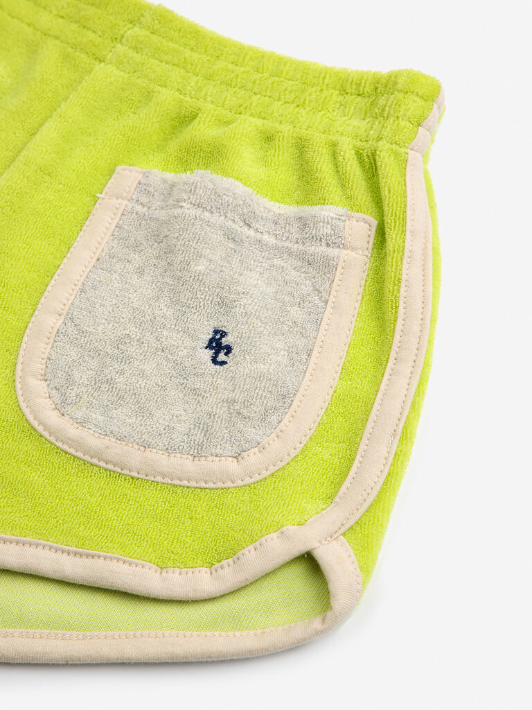 Bobo Choses Green terry shorts LIGHT GREEN