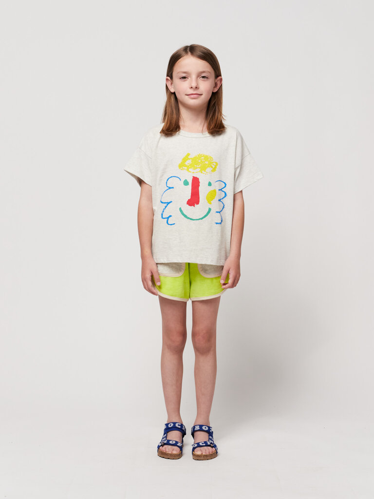 Bobo Choses Green terry shorts LIGHT GREEN