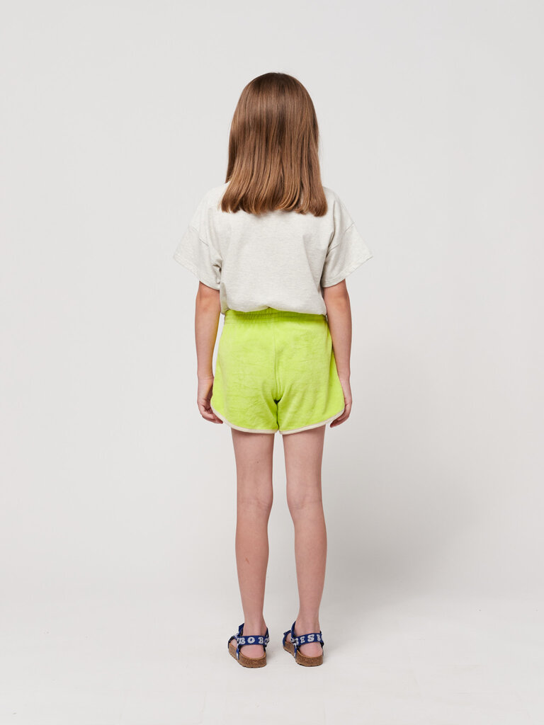 Bobo Choses Green terry shorts LIGHT GREEN