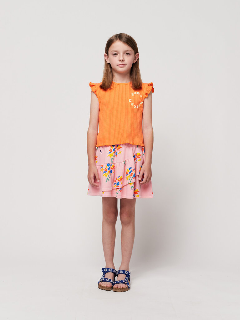 Bobo Choses Fireworks all over ruffle skirt PINK