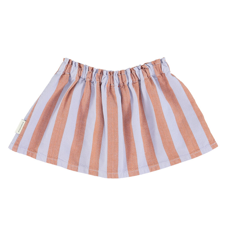 Piupiuchick short skirt orange and purple stripes