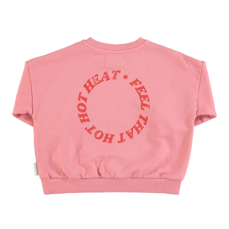 Piupiuchick sweatshirt | pink w/ heart print