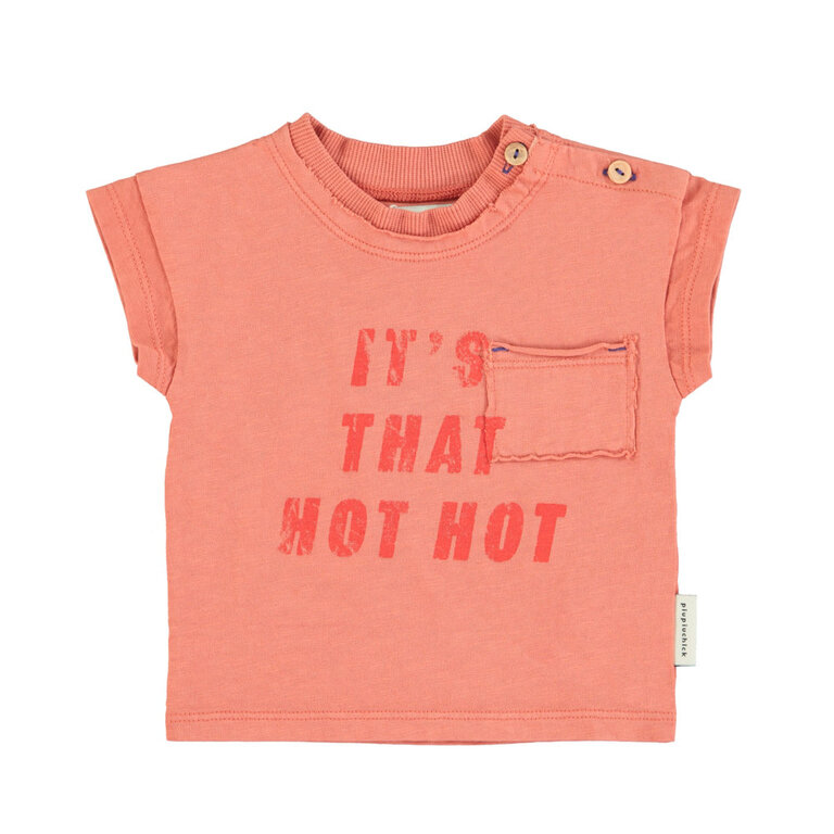 Piupiuchick t'shirt terracotta w. hot hot print