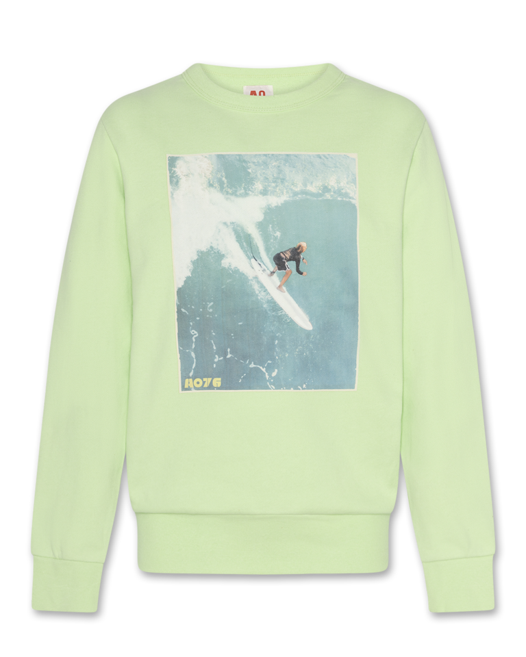 Ao76 tom sweater waves light green