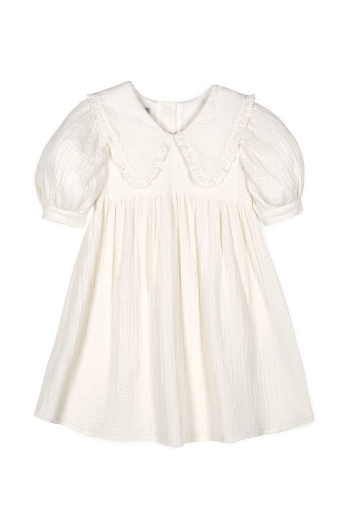 Mipounet CAPUCCINE PLUMETI COLLARED DRESS