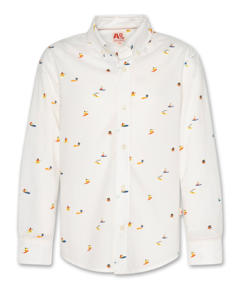 Ao76 axel shirt surfer aop white