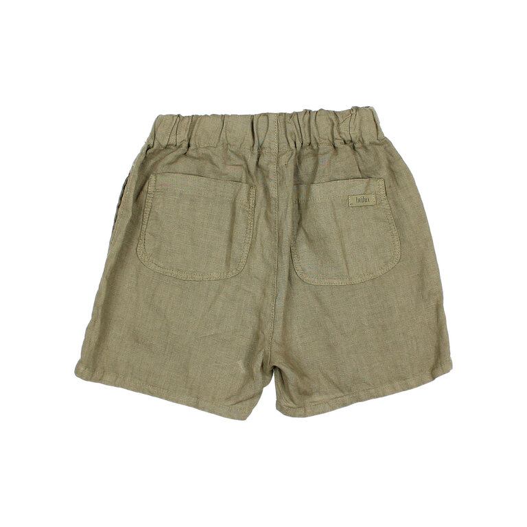 Búho. LINEN BERMUDA kaki