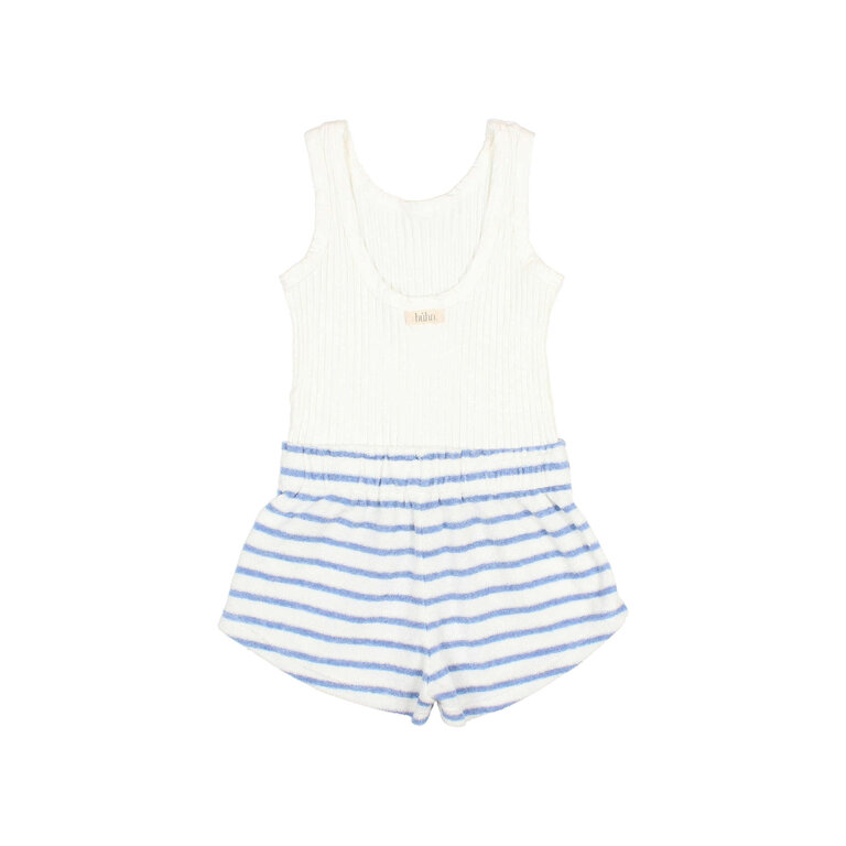 Búho. TERRY STRIPES COMBI JUMPSUIT placid blue