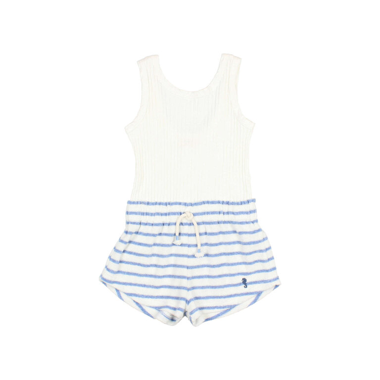 Búho. TERRY STRIPES COMBI JUMPSUIT placid blue