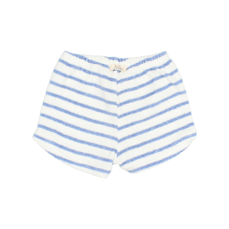 Búho. BB TERRY STRIPES SHORTS placid blue