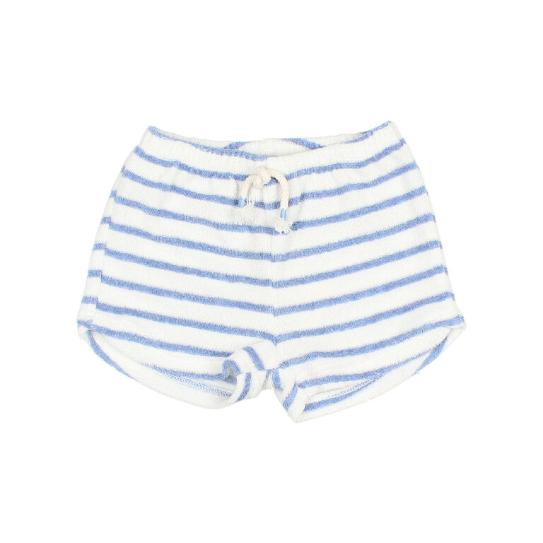 Búho. BB TERRY STRIPES SHORTS placid blue