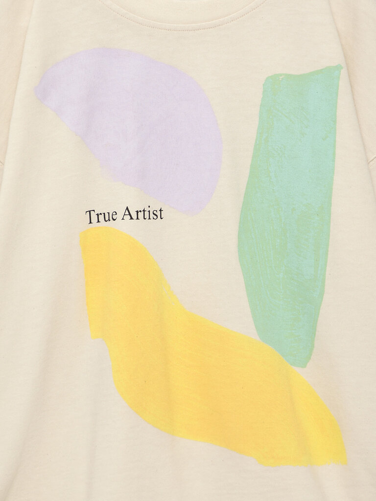 True Artist Papier Collé Couleur T-shirt BEIGE