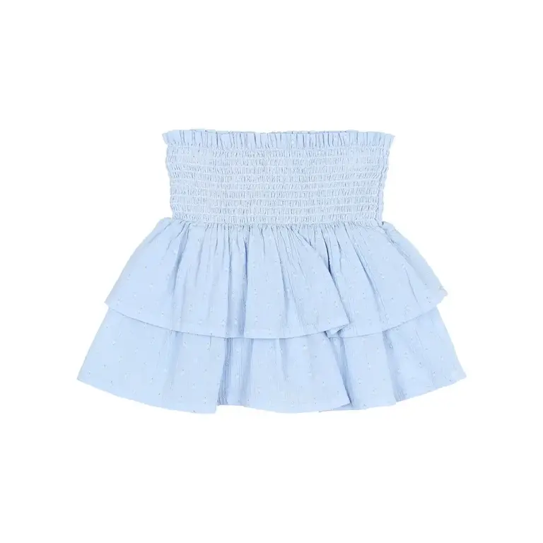 Búho. LUREX PLUMETT SKIRT placid blue