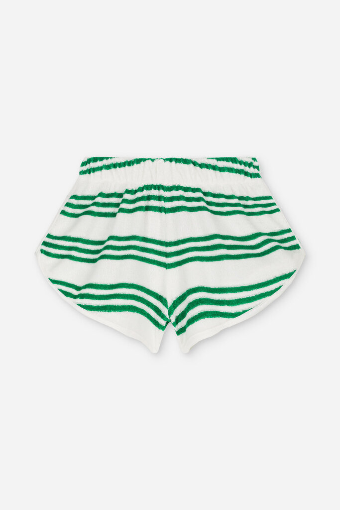 We are kids SHORT JUJU TERRY GREEN SPORTY STRIPES