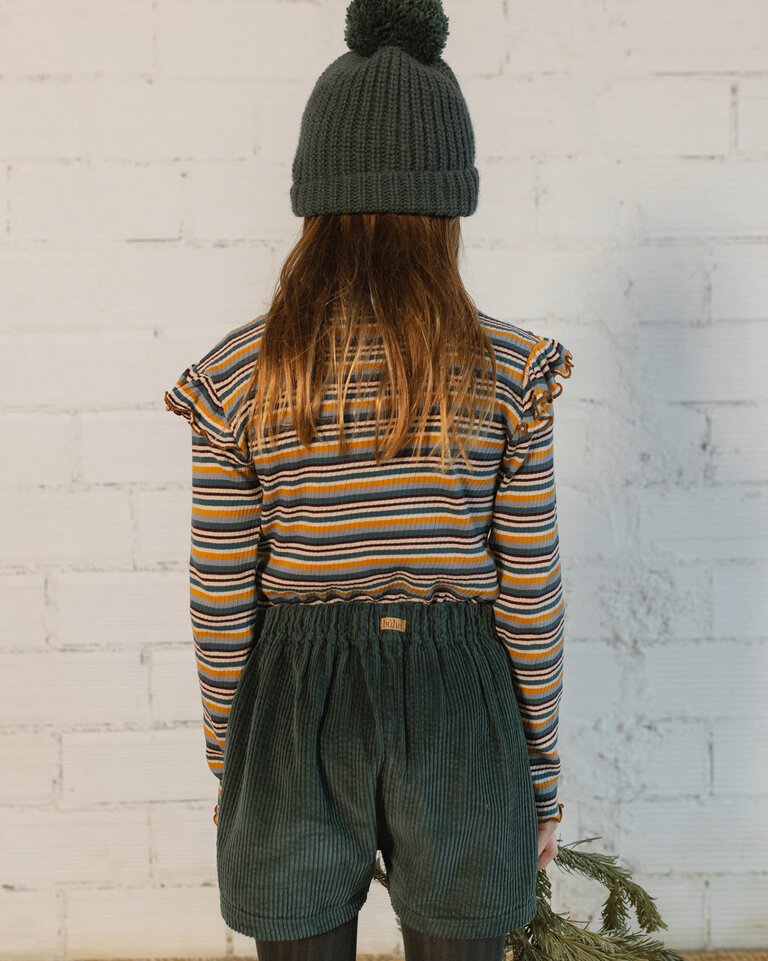 Búho. CORDUROY SKIRT-SHORTS bosco