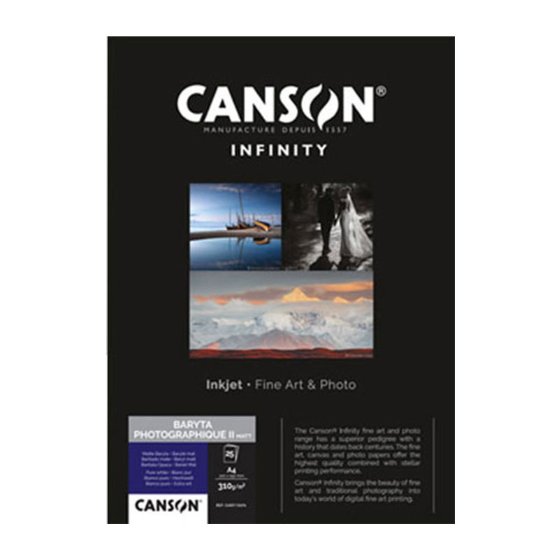 Canson Infinity Baryta Photographique II MAT 310 gr/m² - A4 10 vel